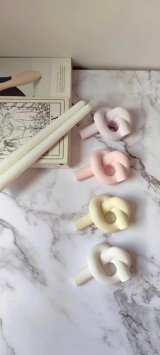 Knot - Nodo portacandele color pastello - Edizione limitata - NORK DESIGN