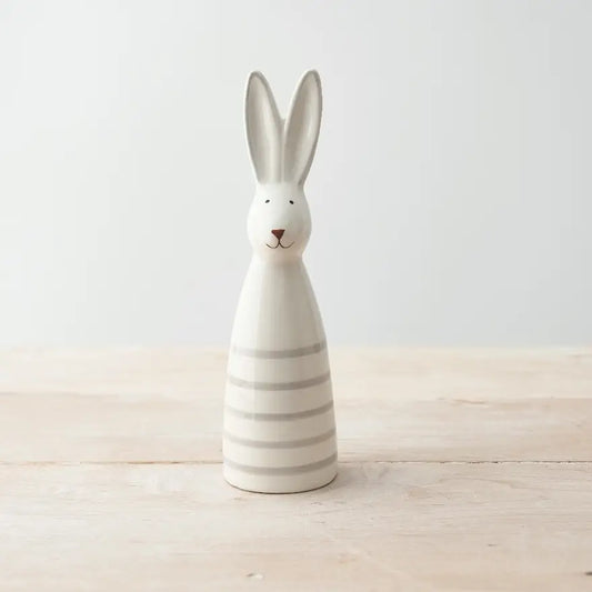 Coniglio bianco a strisce da 20 cm