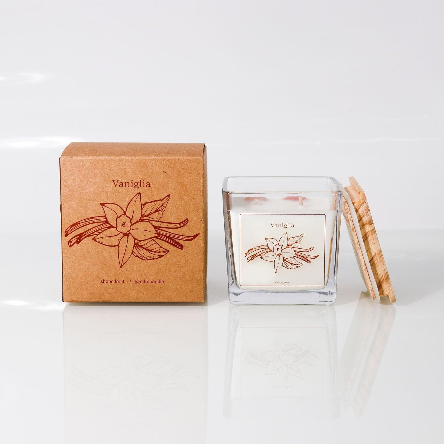 Vaniglia - candela profumata in vetro - NORK DESIGN