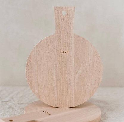 Set 2 mini taglieri in legno - Hello & Love - NORK DESIGN