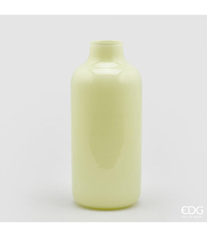 Vaso Nida in vetro giallo pastello - H34 - NORK DESIGN