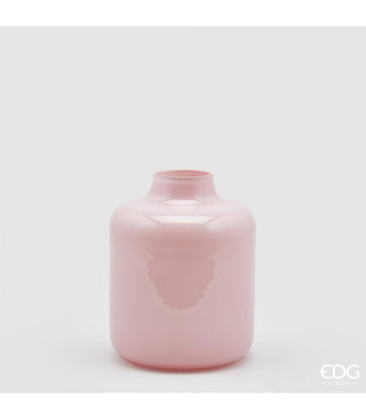 Vaso Nida in vetro rosa pastello H22 - NORK DESIGN