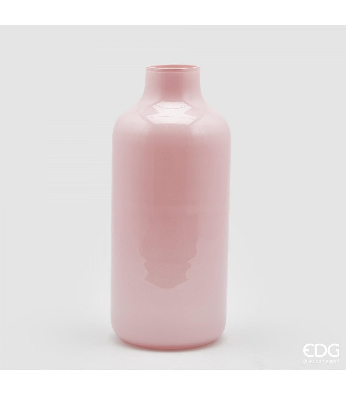Vaso Nida in vetro rosa pastello - H34 - NORK DESIGN